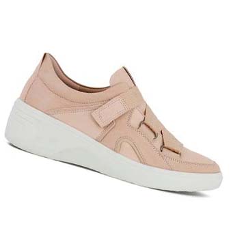 Women's Ecco Soft 7 Wedge Sneakers Pink / Rose | SG 248NWY